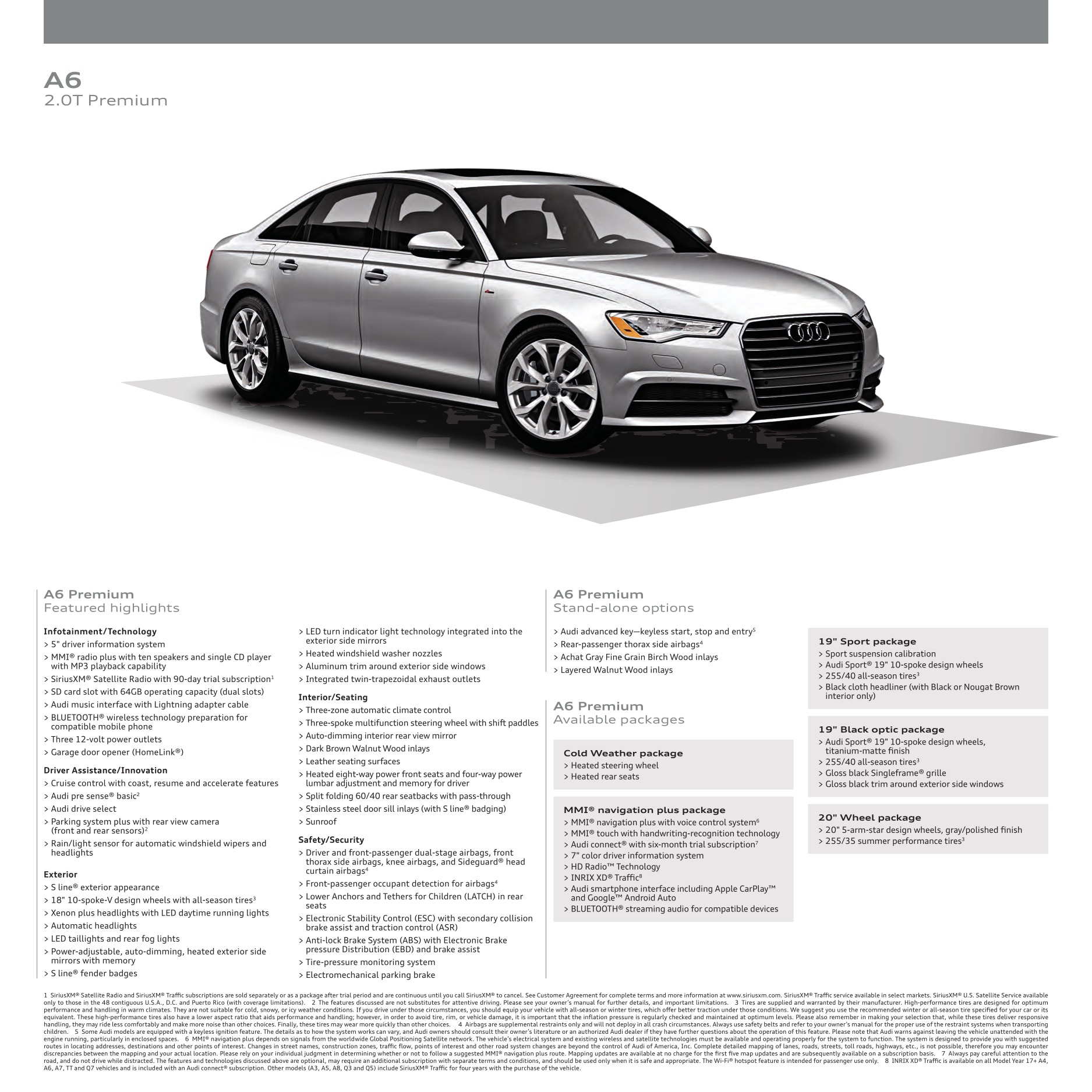 2017 Audi A6 Brochure Page 5